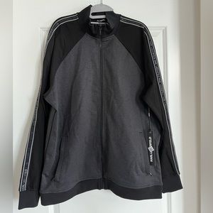 Karl Lagerfeld black zip-up sweatshirt.  Brand new and never worn.